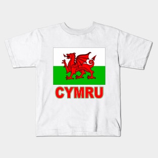 The Pride of Wales - Welsh Flag and Language Kids T-Shirt